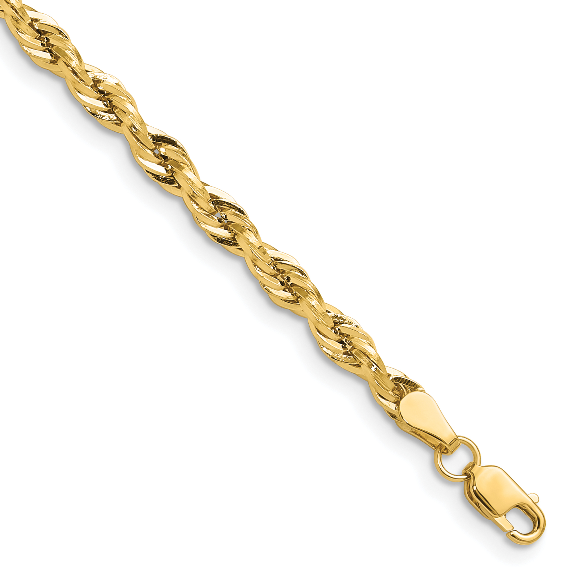 10k 3.5mm Semi-Solid Rope Chain (10BC203-7)