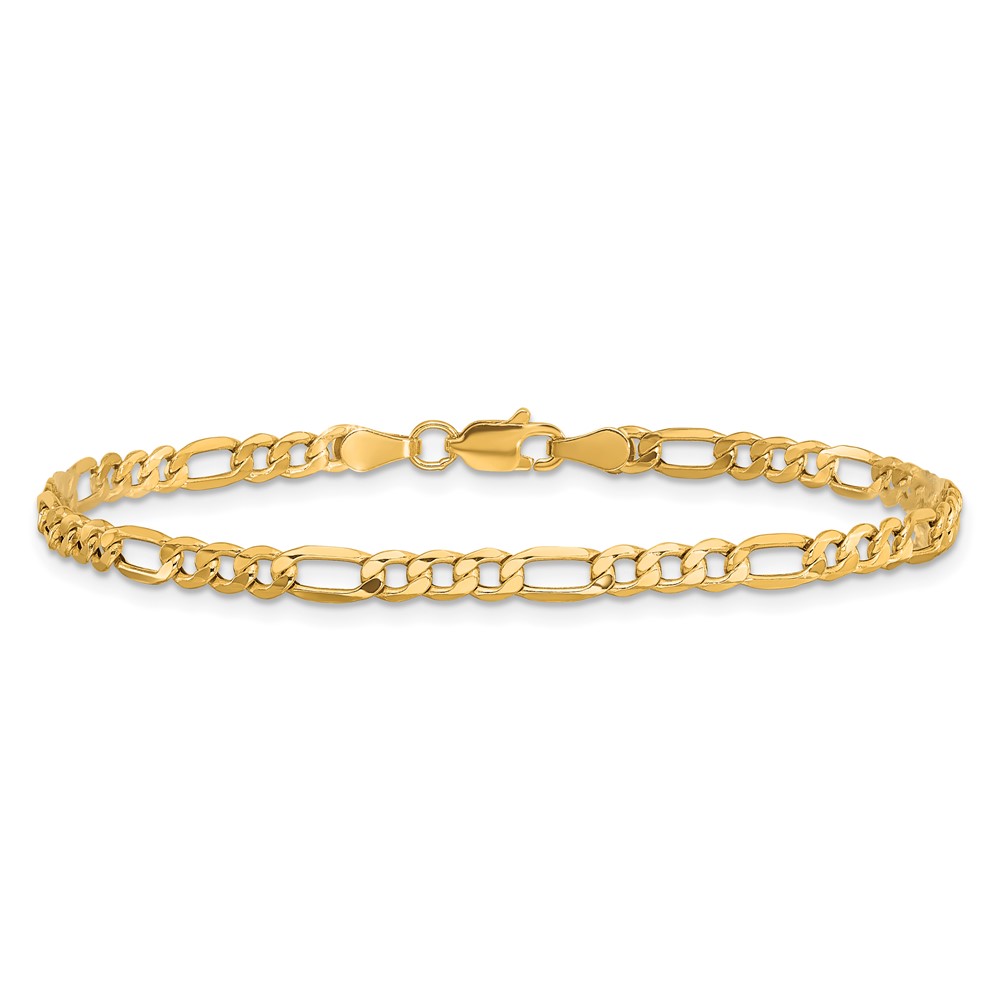10k 3.5mm Semi-Solid Figaro Chain (10BC93-7)