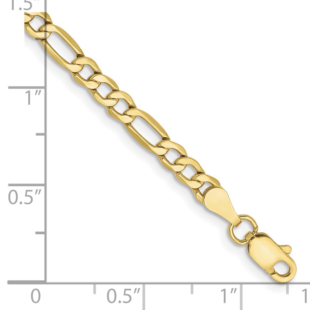 10k 3.5mm Semi-Solid Figaro Chain (10BC93-7)