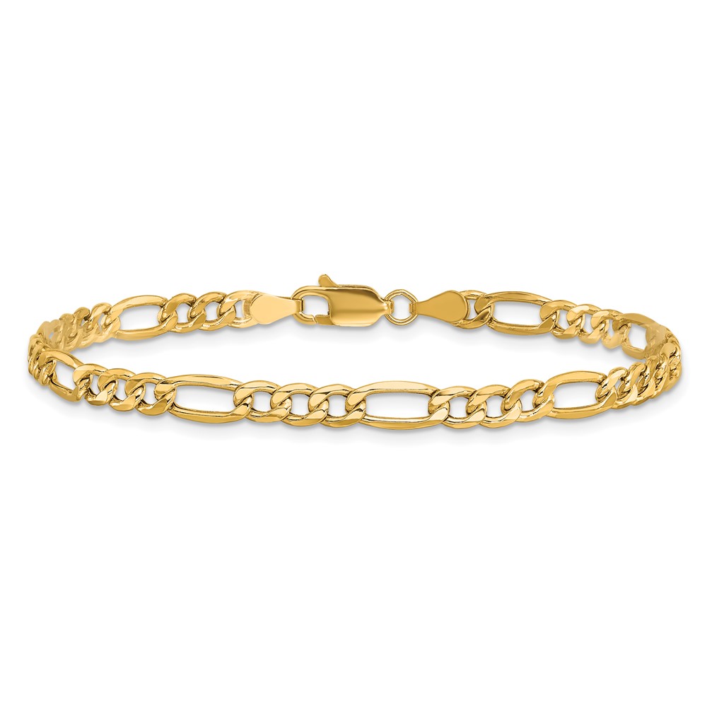 10k 4.2mm Semi-Solid Figaro Chain (10BC94-9)