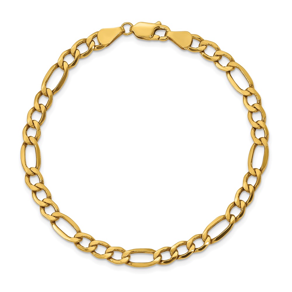 10k 5.35mm Semi-Solid Figaro Chain (10BC95-7)