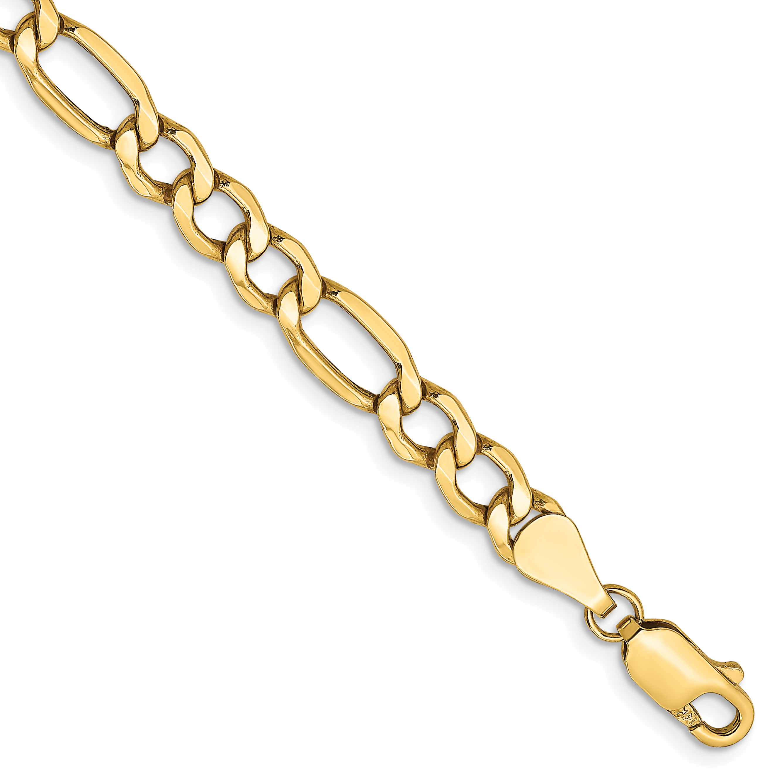 10k 5.35mm Semi-Solid Figaro Chain (10BC95-9)