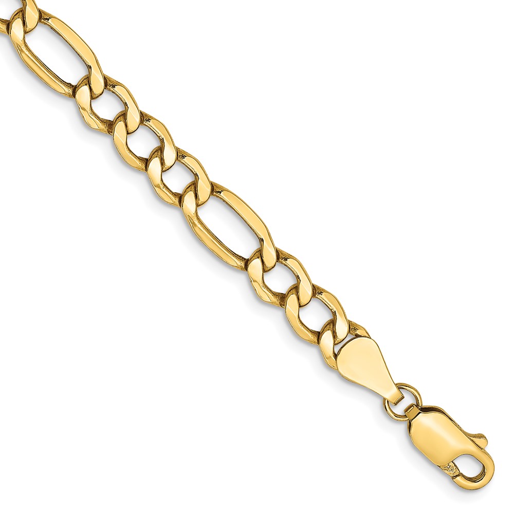 10k 5.35mm Semi-Solid Figaro Chain (10BC95-9)
