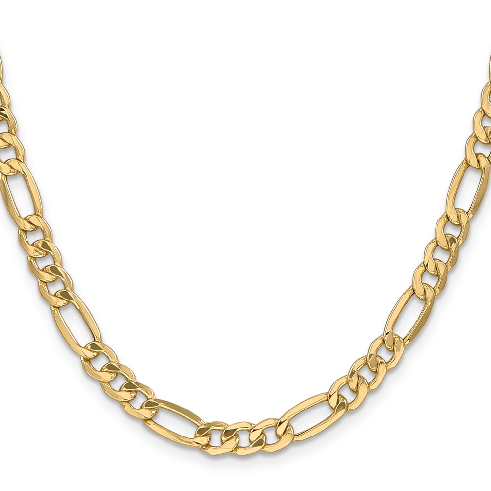 10k 6.25mm Semi-Solid Figaro Chain (10BC96-20)