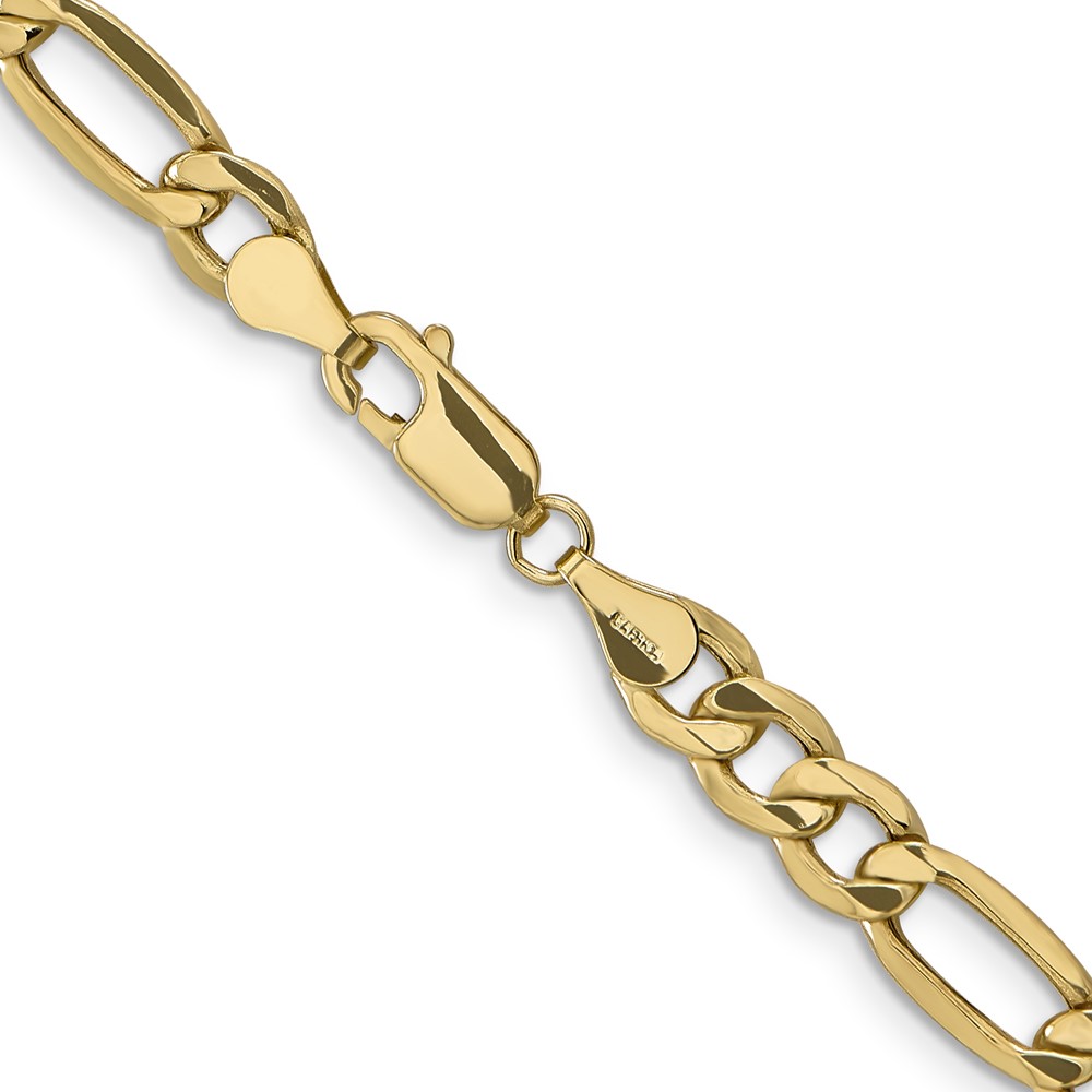 10k 6.25mm Semi-Solid Figaro Chain (10BC96-20)