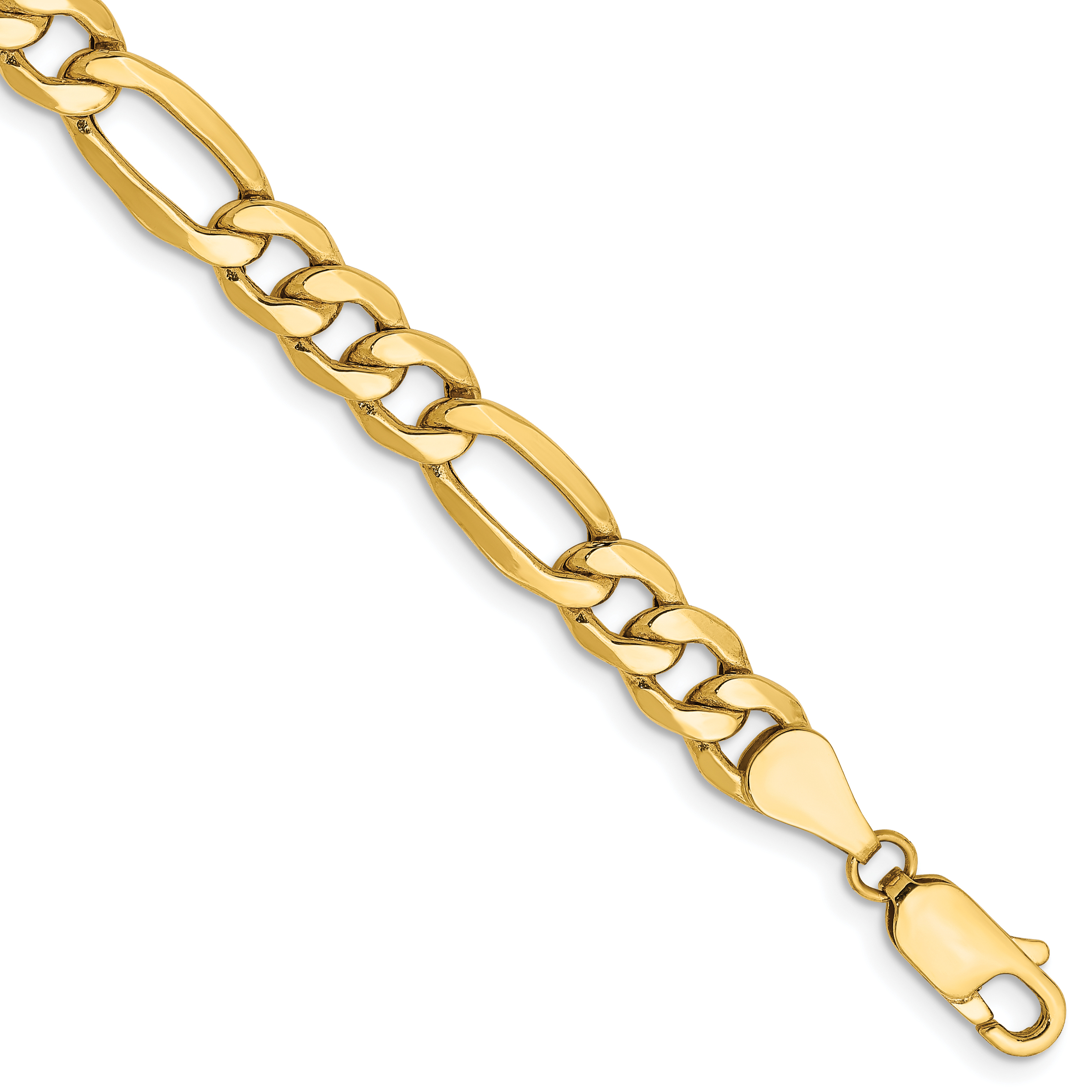 10k 6.25mm Semi-Solid Figaro Chain (10BC96-9)