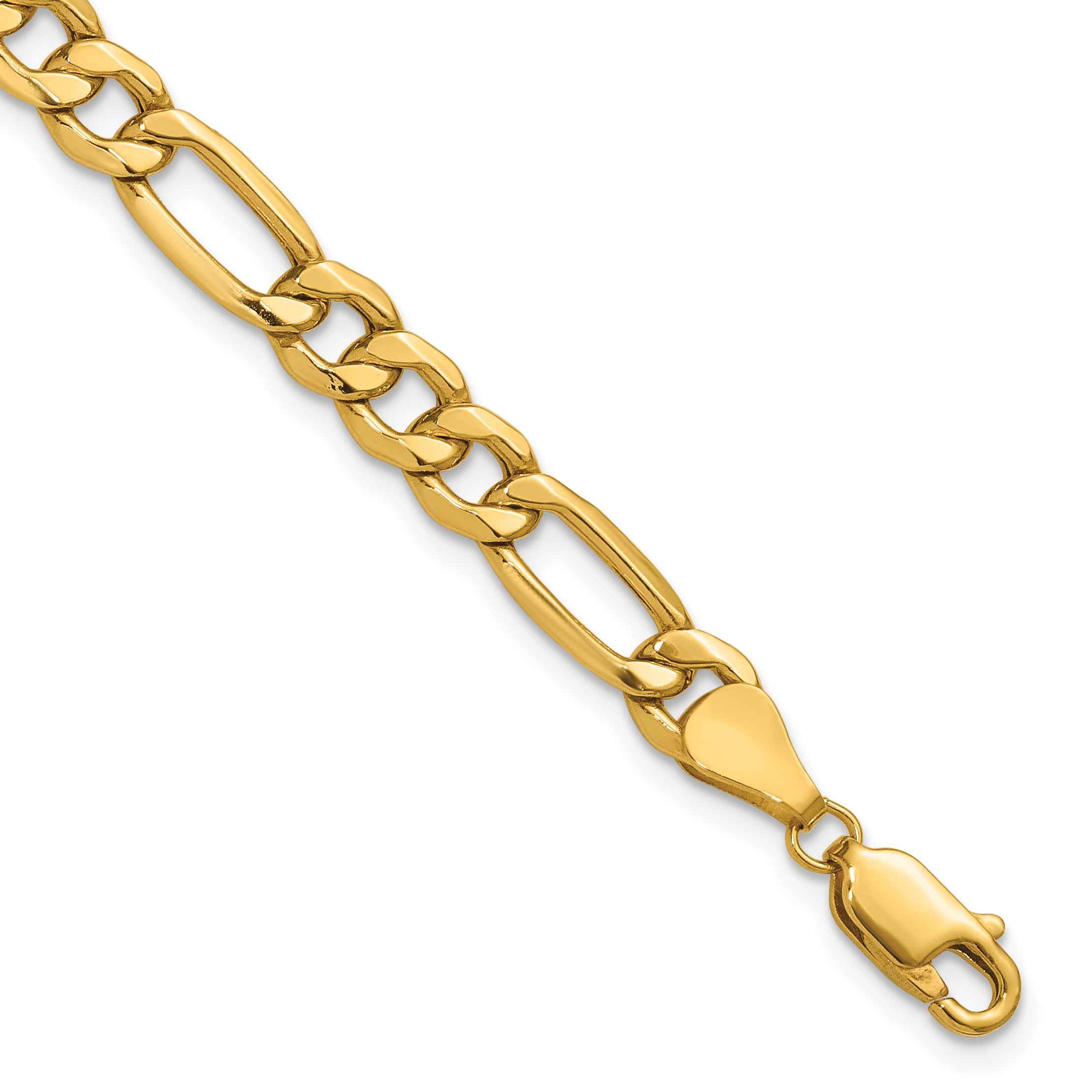 10k 6.25mm Semi-Solid Figaro Chain (10BC96-7)