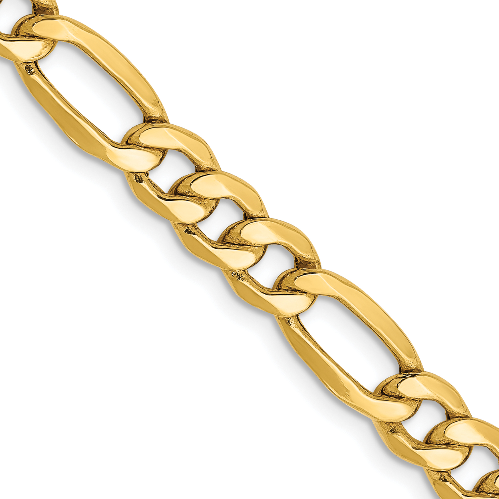 10k 6.25mm Semi-Solid Figaro Chain (10BC96-20)