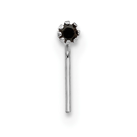 10k White Gold 1.5mm Set Of 3 CZ Nose Studs