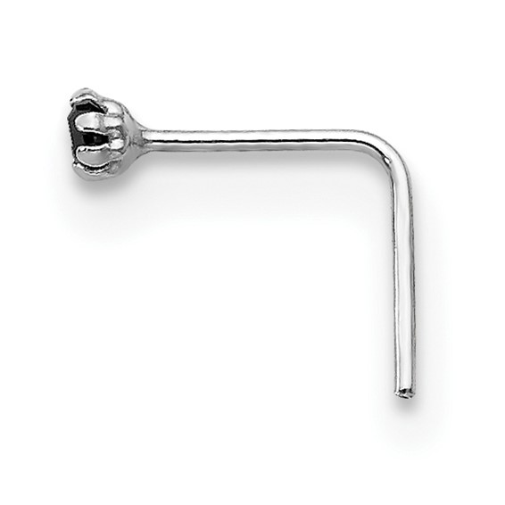 10k White Gold 1.5mm Set Of 3 CZ Nose Studs