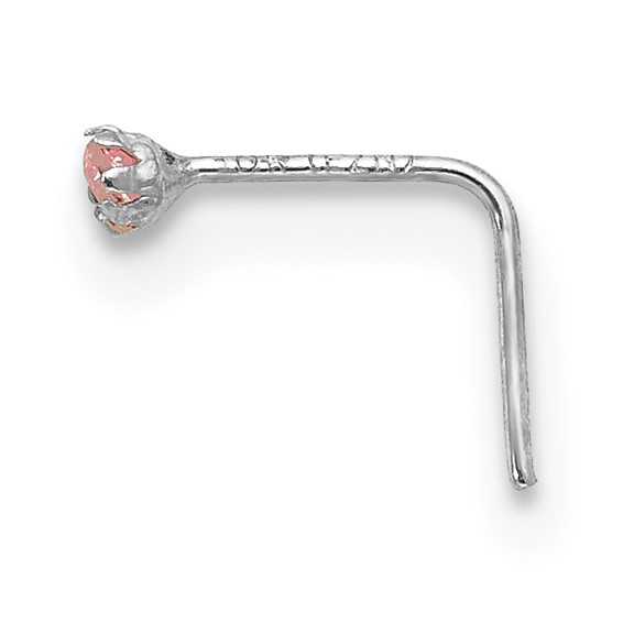 10k White Gold 1.5mm Set Of 3 CZ Nose Studs