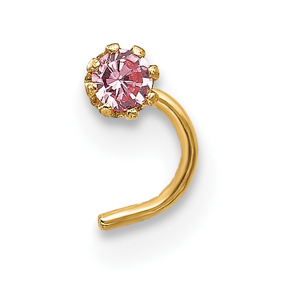 10k Set Of 3 CZ Nose Studs