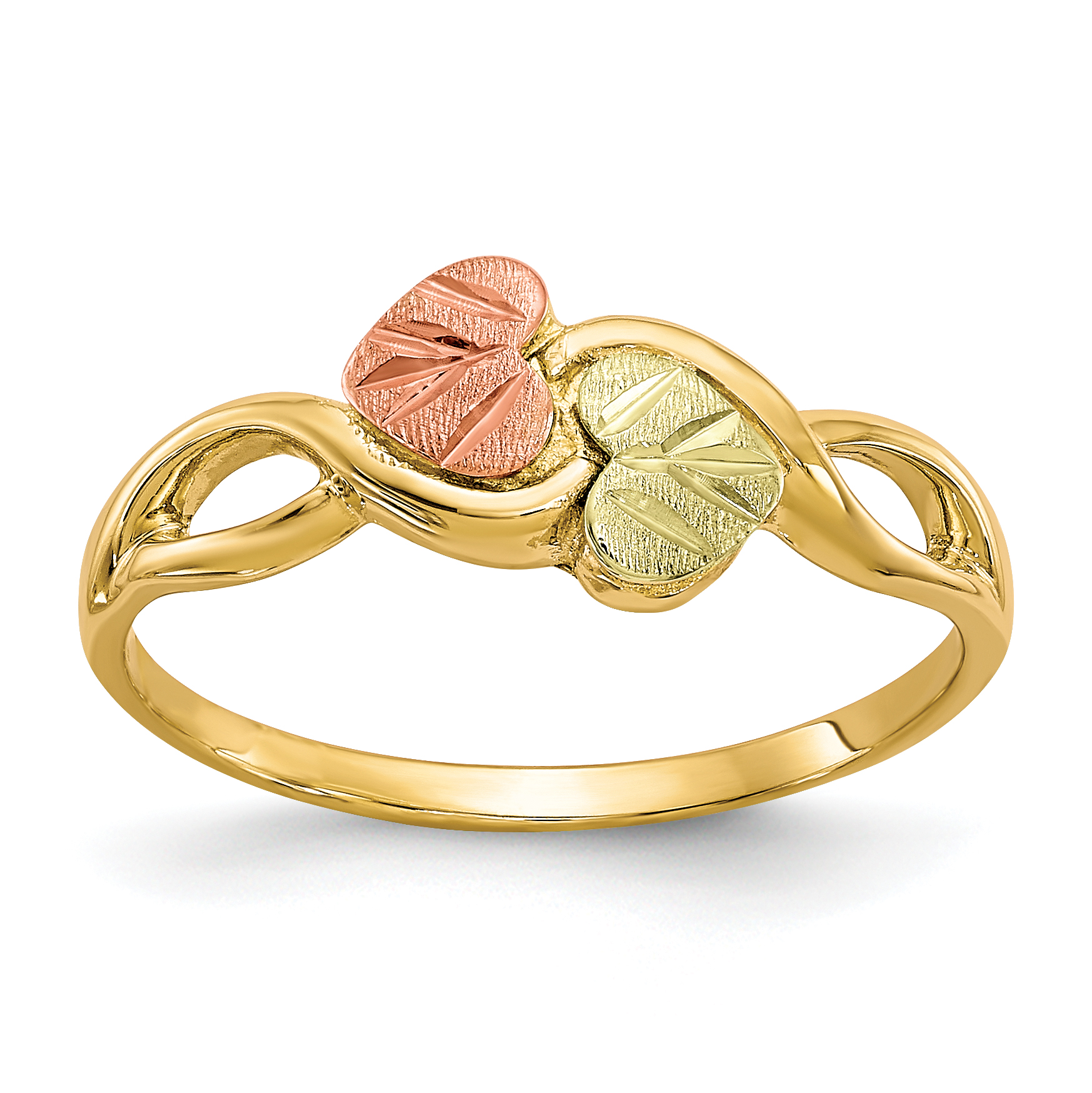 10k Tri-color Black Hills Gold Ring (10BH628)
