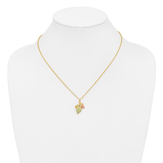 10k Tri-color Black Hills Gold Necklace
