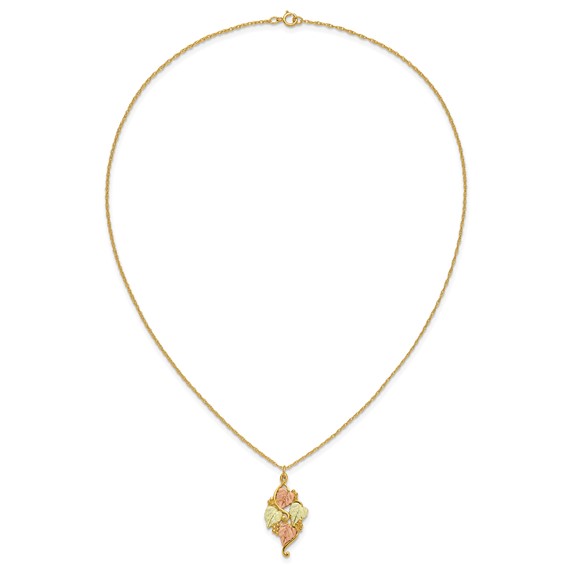10k Tri-color Black Hills Gold Necklace