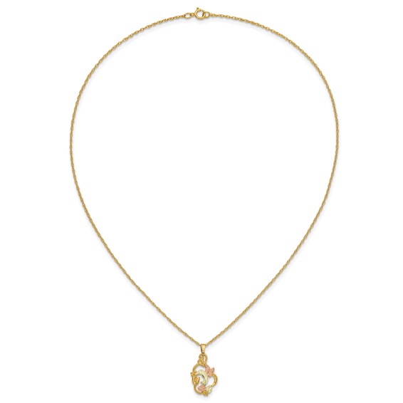 10k Tri-color Black Hills Gold Necklace