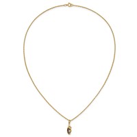 10K and 12K Tri-color Black Hills Gold Marquise Mystic Fire Topaz 14K Gold-filled Chain Necklace, 18" view 5