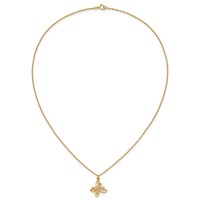 10K and 12K Tri-color Black Hills Gold Butterfly 14K Gold-filled Chain Necklace, 18" view 5