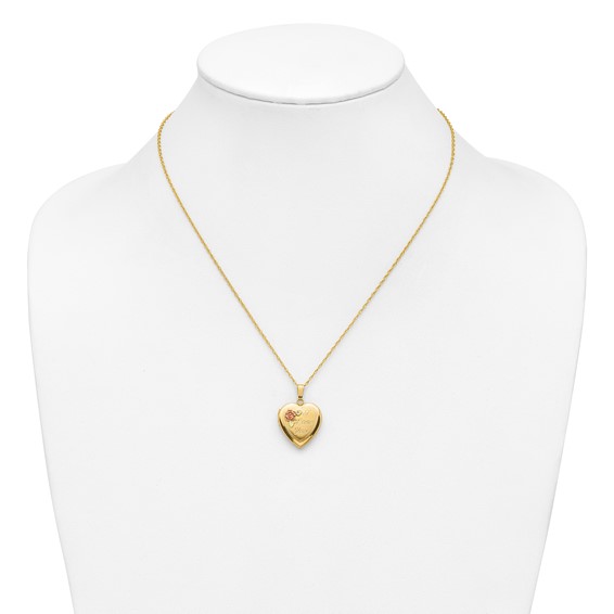 10k w/ 12k Accents and 14k Gold-filled Chain Black Hills Locket