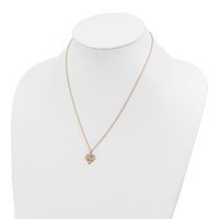 10K and 12K Tri-color Black Hills Gold Grapes and Leaves 14K Gold-filled Chain Necklace, 18" view 4