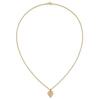 10K and 12K Tri-color Black Hills Gold Grapes and Leaves 14K Gold-filled Chain Necklace, 18" view 5