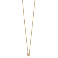10K and 12K Tri-color Black Hills Gold Butterfly 14K Gold-filled Chain Necklace, 18" view 2