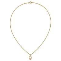 10K and 12K Tri-color Black Hills Gold Butterfly and Leaves on Oval 14K Gold-filled Chain Necklace, 18" view 5