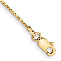 10K .90mm Yellow Gold Box Chain view 1