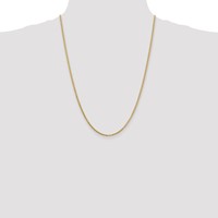 10K 1.9mm Yellow Gold Box Chain view 4