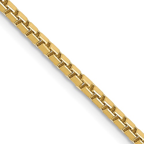 10K 1.9mm Yellow Gold Box Chain