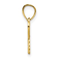 10K Yellow Gold Diamond-Cut Butterfly Charm view 2