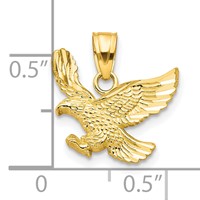 10K Yellow Gold Eagle Charm view 3