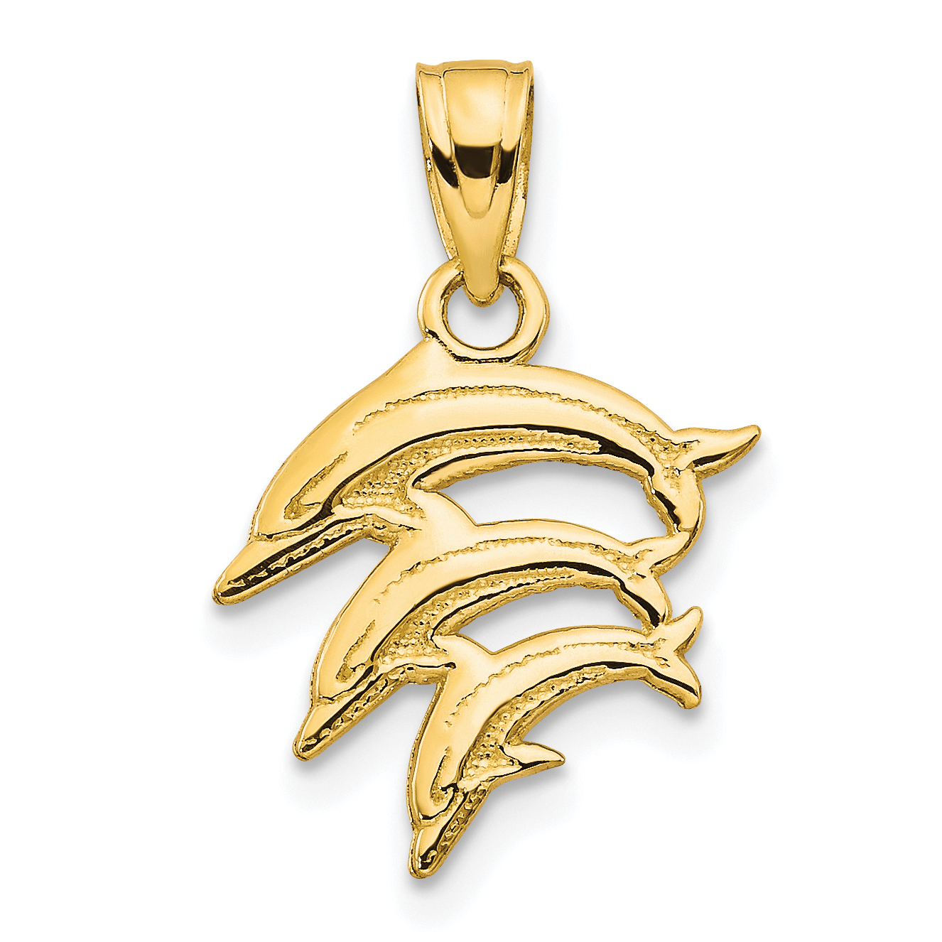 10k Dolphin Charm (10C1023)