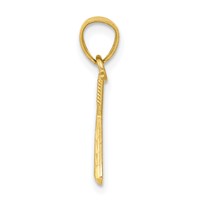 10K Yellow Gold Baseball Charm with Bats view 2