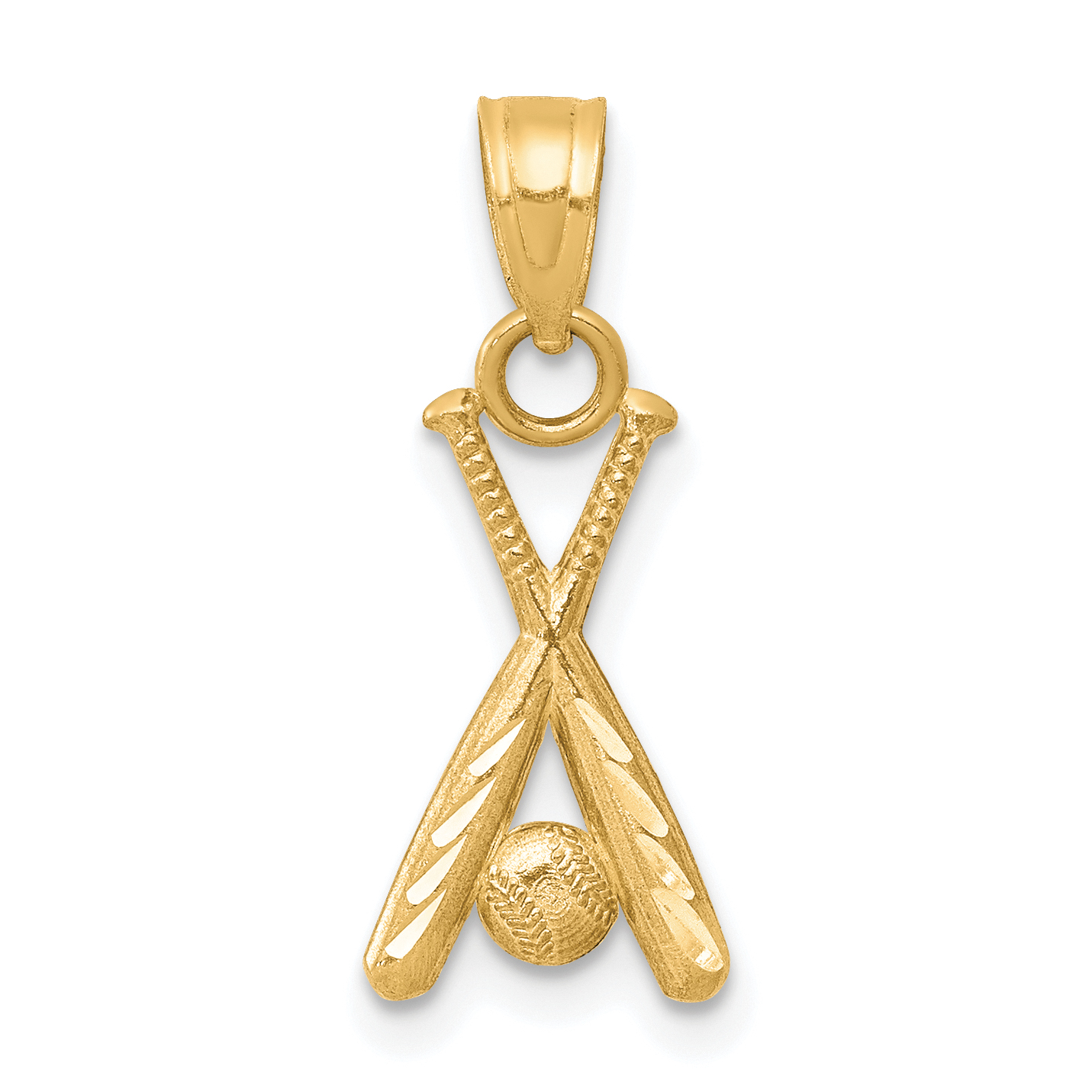 10k Baseball w/Bats Charm (10C1033)