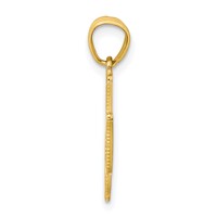 10K Yellow Gold Polished Cut-out Dove Charm view 2