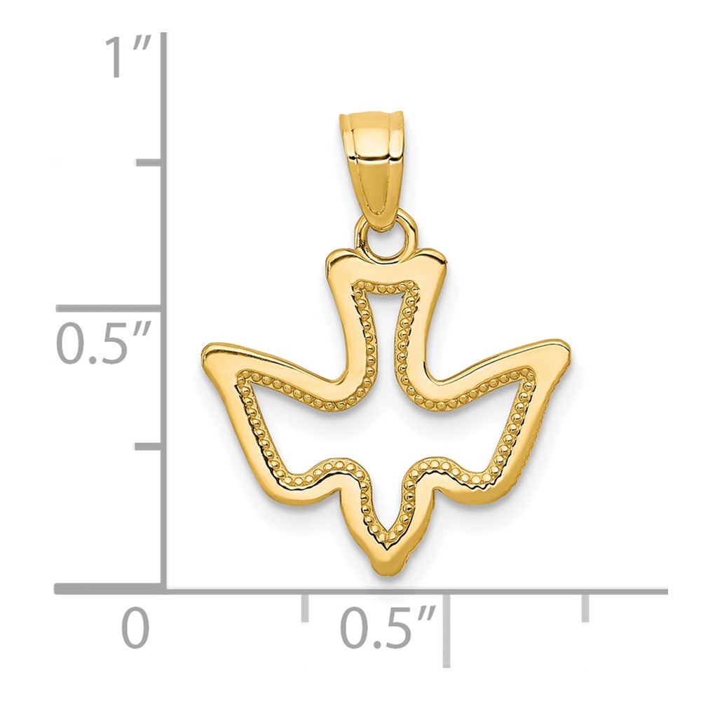 10k Dove Charm (10C1034)
