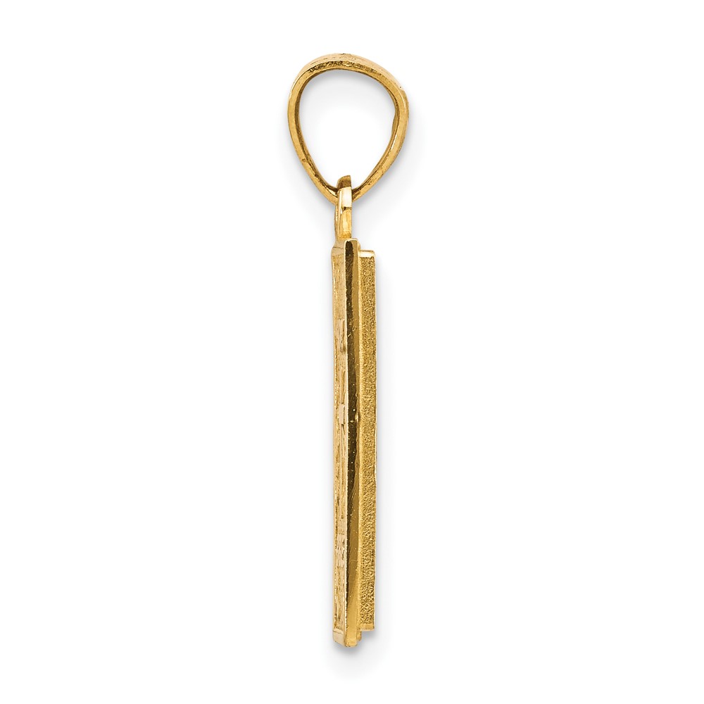 10K w/Rhodium Holy Bible Charm (10C1038)
