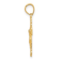 10K Yellow Gold Crucifix Pendant view 2