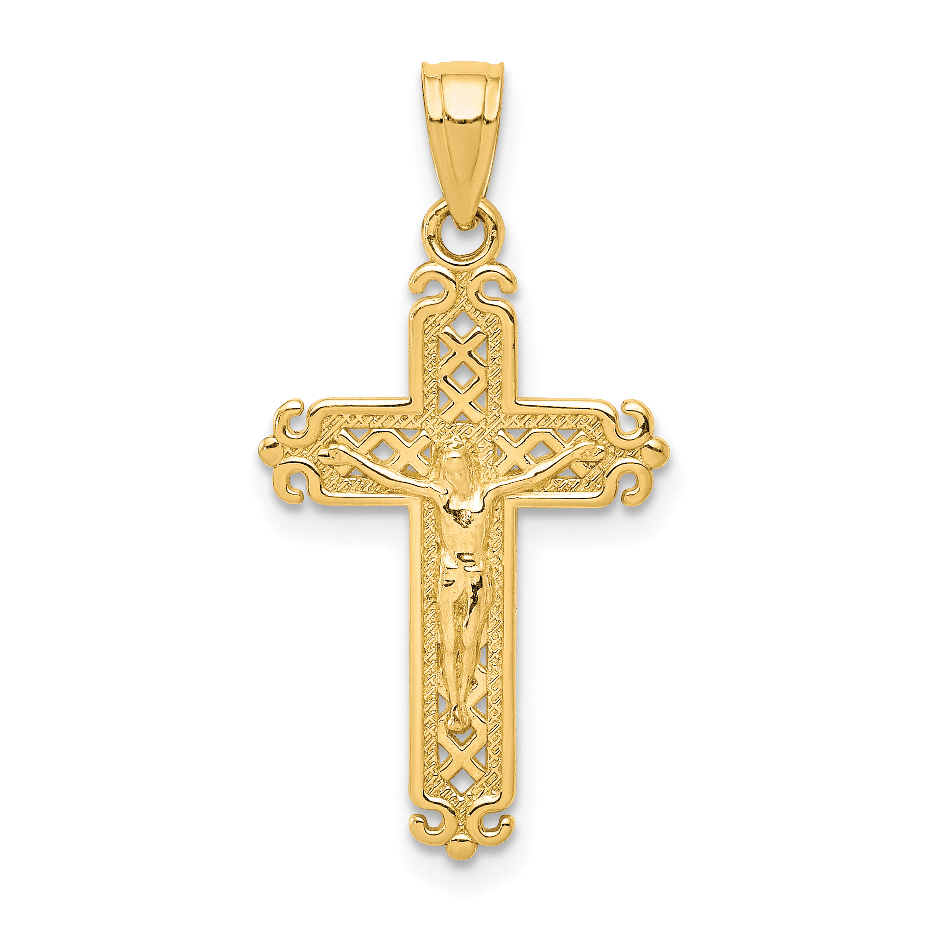 10k Crucifix Pendant 10C1070