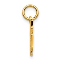 10K Yellow Gold Little Angel Charm with Halo view 2