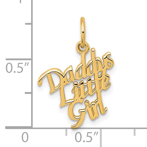 Gold DADDY'S LITTLE GIRL Charm