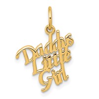 10K Yellow Gold Daddys Little Girl Charm view 1