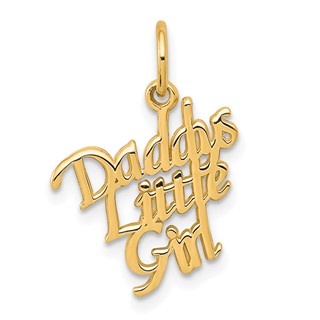 Gold DADDY'S LITTLE GIRL Charm