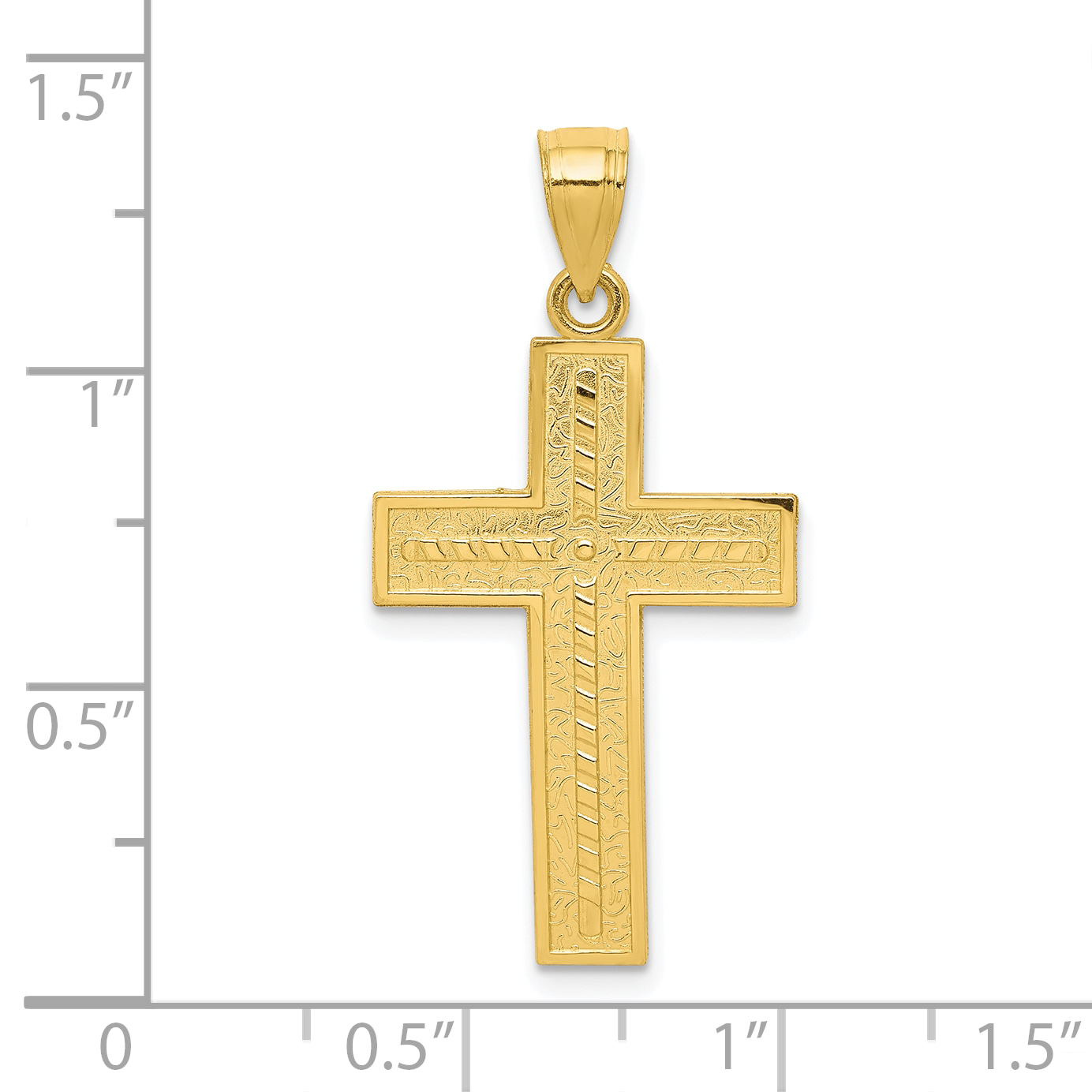 10k Cross Pendant 10C1101 - Picture 3 of 3