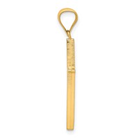 10K Yellow Gold Cross Pendant view 2