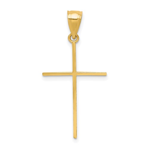10K Yellow Gold Cross Pendant