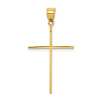 10K Large Cross Pendant view 1