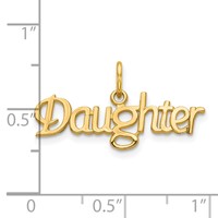 10K Yellow Gold Daughter Charm view 3