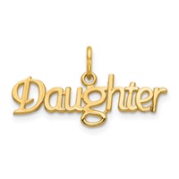 10K Yellow Gold Daughter Charm view 1